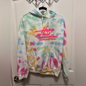 Hope Is Not Cancelled Tie Dye Hoodie Size L